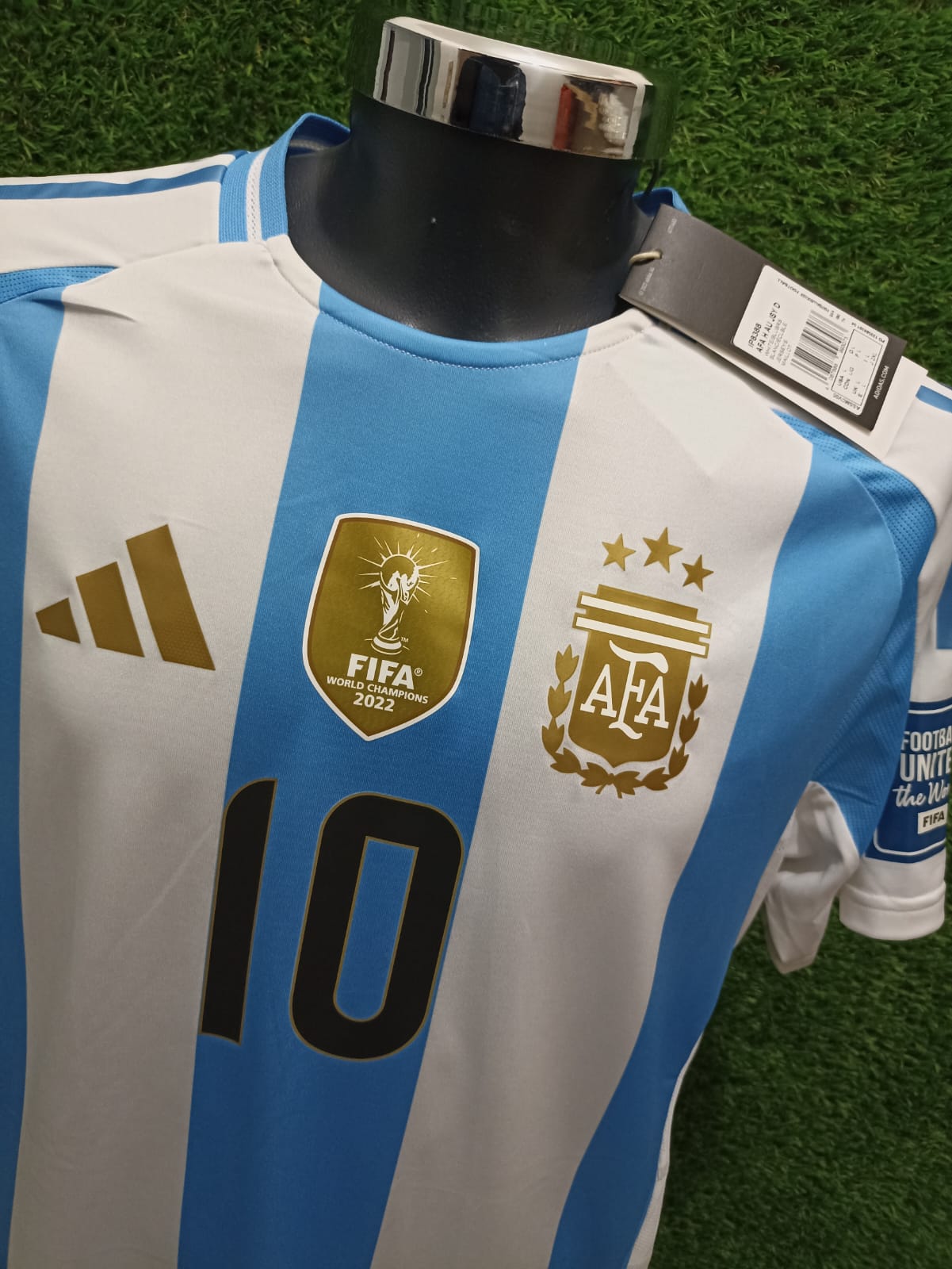 JERSEY ARGENTINA HEAT RDY 2024 #10 MESSI PARCHES OFICIALES