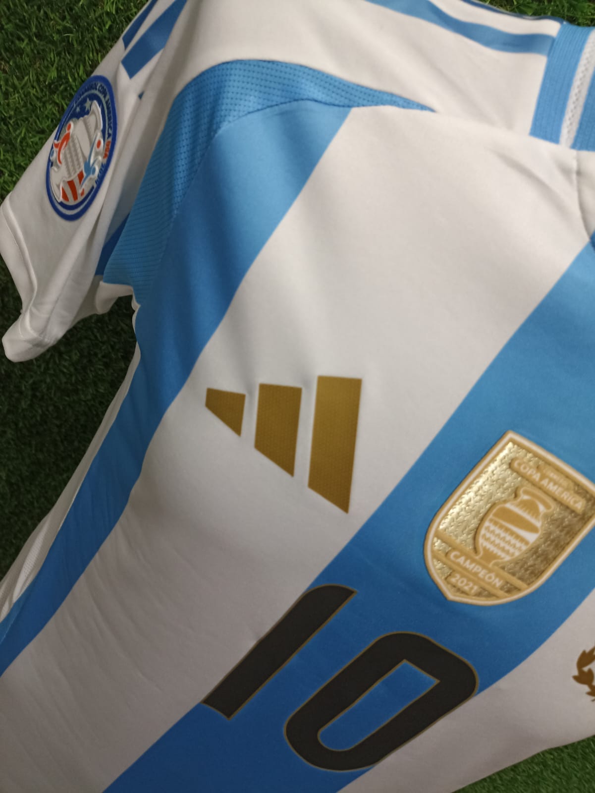 JERSEY ARGENTINA COPA AMERICA 2024 #10 MESSI PARCHES OFICIALES