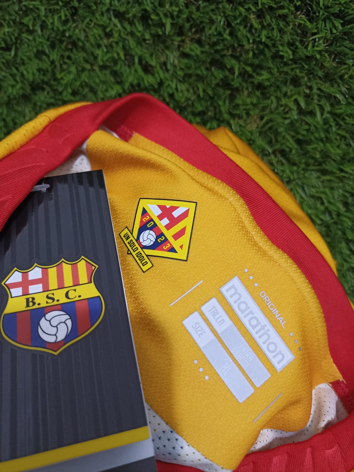 JERSEY BARCELONA DE GUAYAQUIL LOCAL 2023 MANGA LARGA