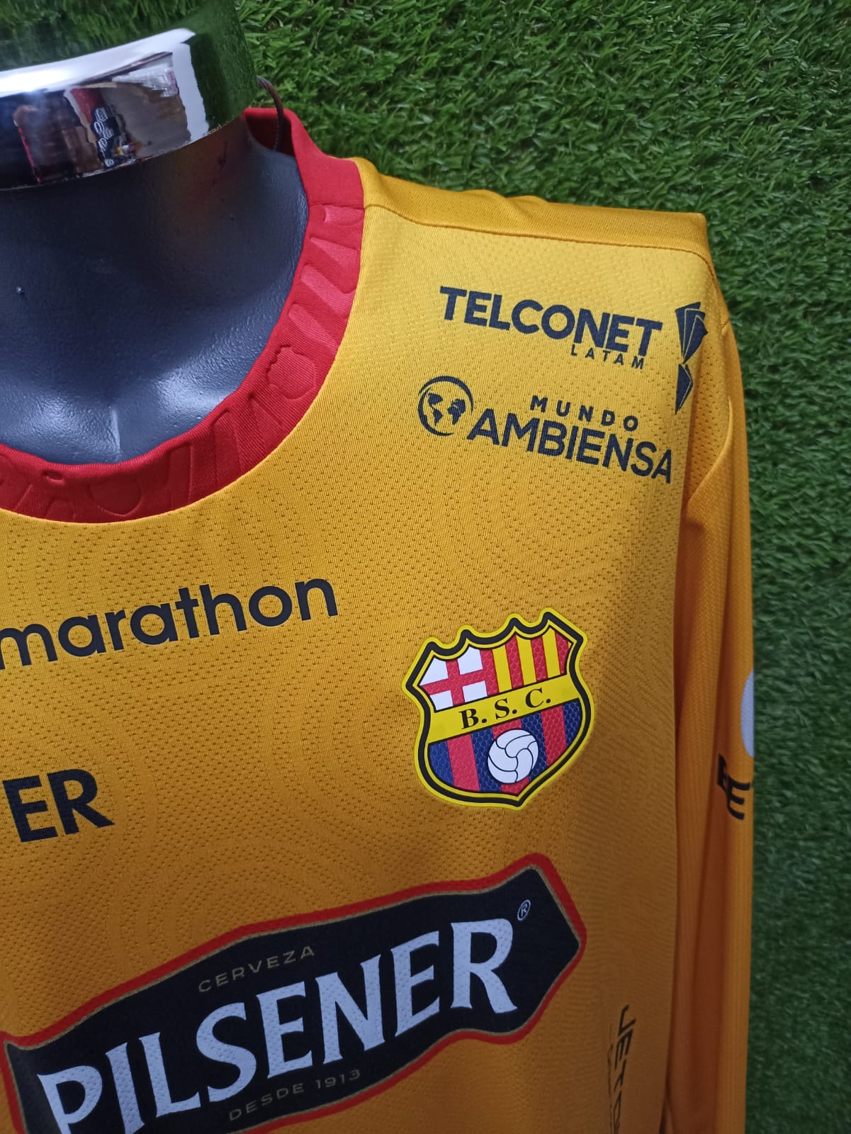 JERSEY BARCELONA DE GUAYAQUIL LOCAL 2023 MANGA LARGA