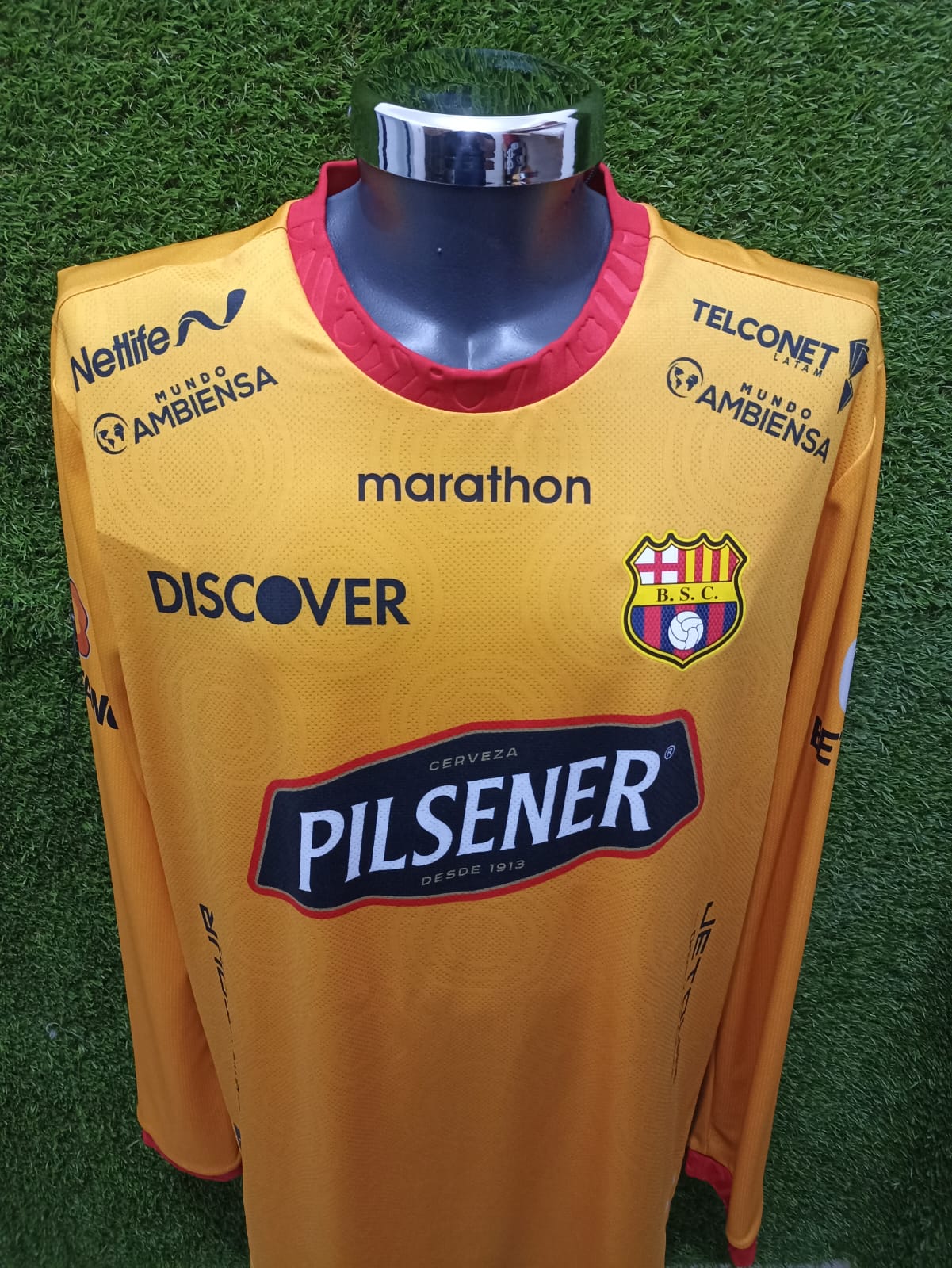 JERSEY BARCELONA DE GUAYAQUIL LOCAL 2023 MANGA LARGA