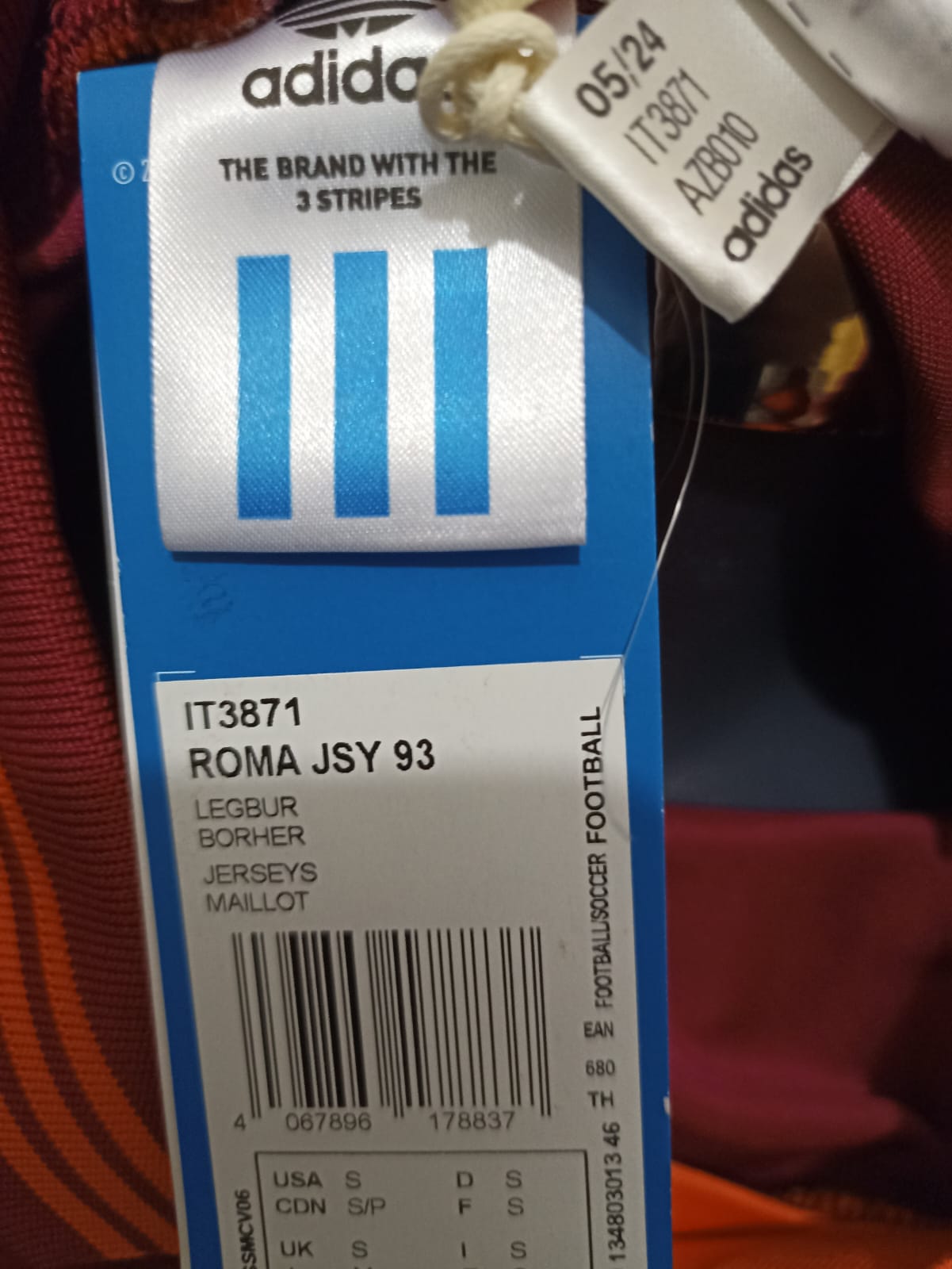 JERSEY ROMA RETRO ORIGINALS