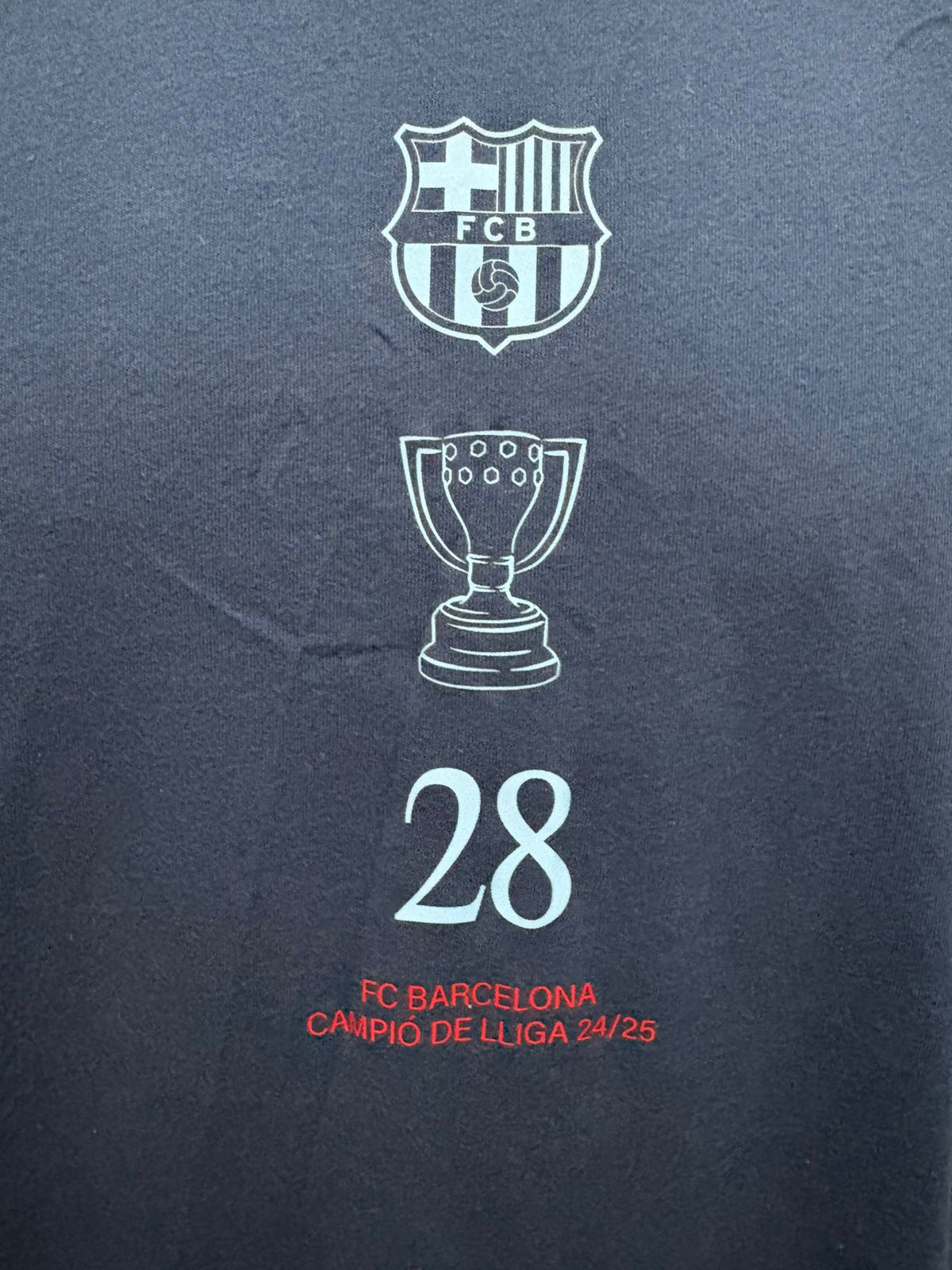 JERSEY BARCELONA ALGODON CELEBRACION CAMPEONATO 28