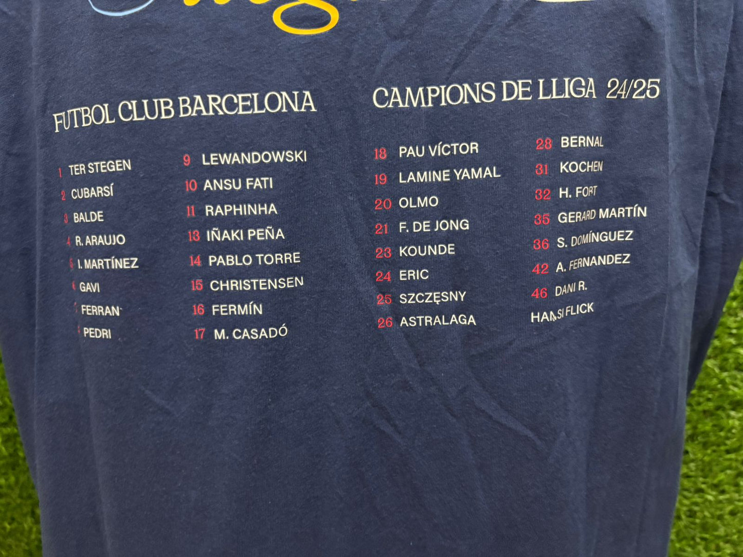 JERSEY BARCELONA ALGODON CELEBRACION CAMPEONATO 28