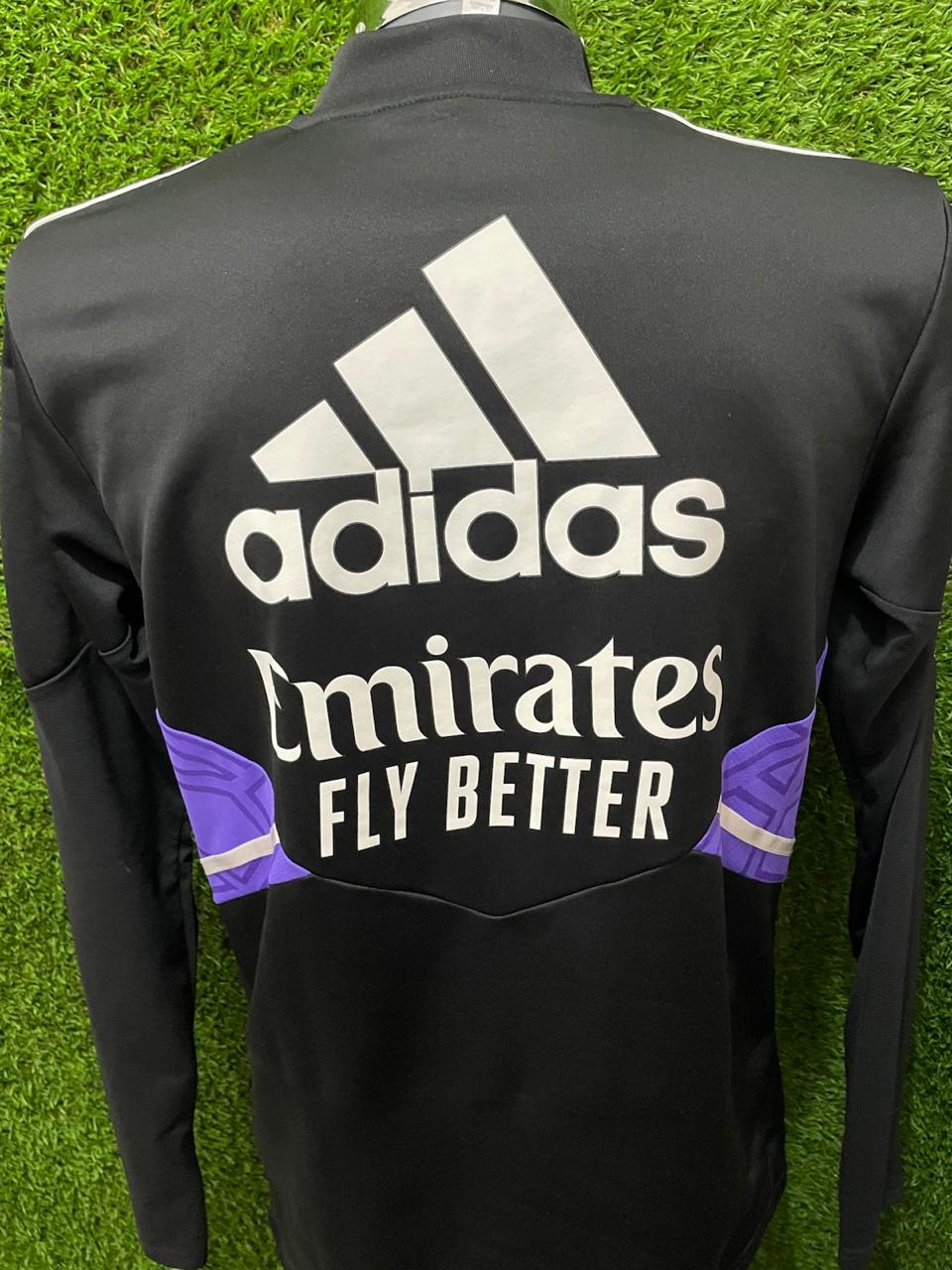 SUDADERA REAL MADRID UTILERIA MEDIO CIERRE