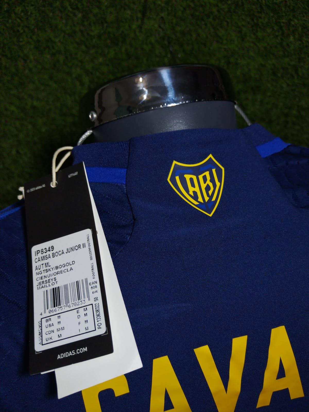 JERSEY BOCA JUNIORS ALTERNATIVA AUTHENTIC HEAT RDY MANGA LARGA #10 CAVANI