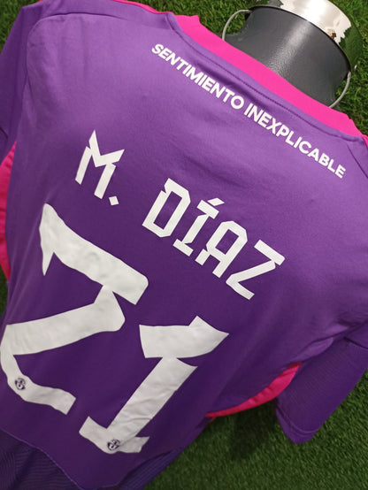 JERSEY UNIVERSIDAD DE CHILE 3RA EQUIPACION #21 M.DIAZ PARCHE OFICIAL