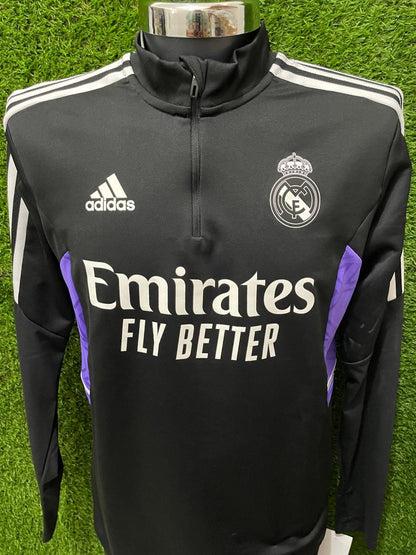 SUDADERA REAL MADRID UTILERIA MEDIO CIERRE