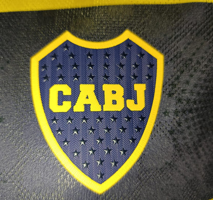 JERSEY BOCA JUNIORS MANGA LARGA VERSION JUGADOR 2025-2026