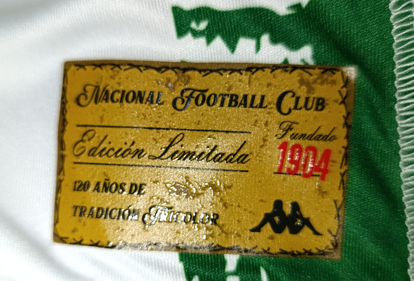 JERSEY CLUB NACIONAL FUTBOL DE PARAGUAY 120 AÑOS