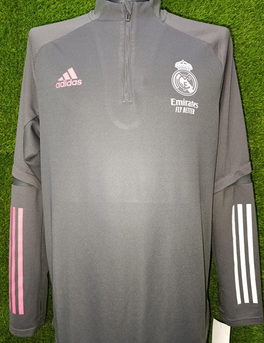 SUDADERA REAL MADRID MEDIO CIERRE 2020