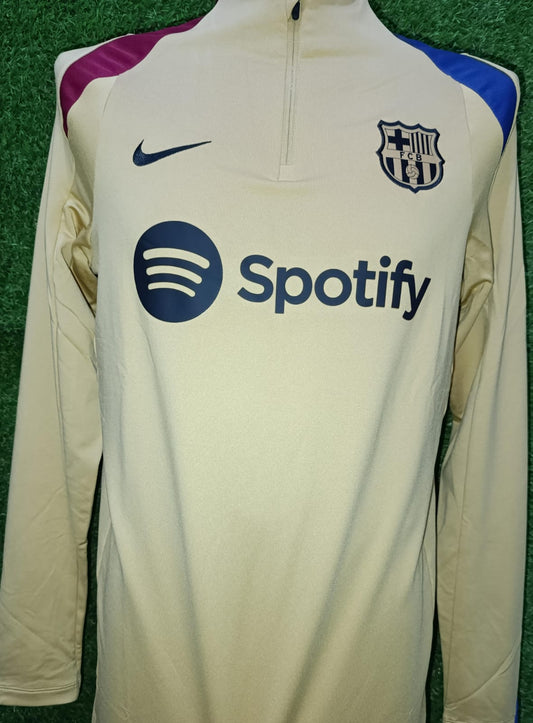 SUDADERA BARCELONA MEDIO CIERRE DORADA