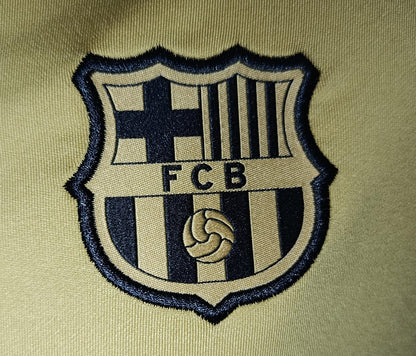 SUDADERA BARCELONA ENTRENAMIENTO DORADA ISOTIPO REDONDO