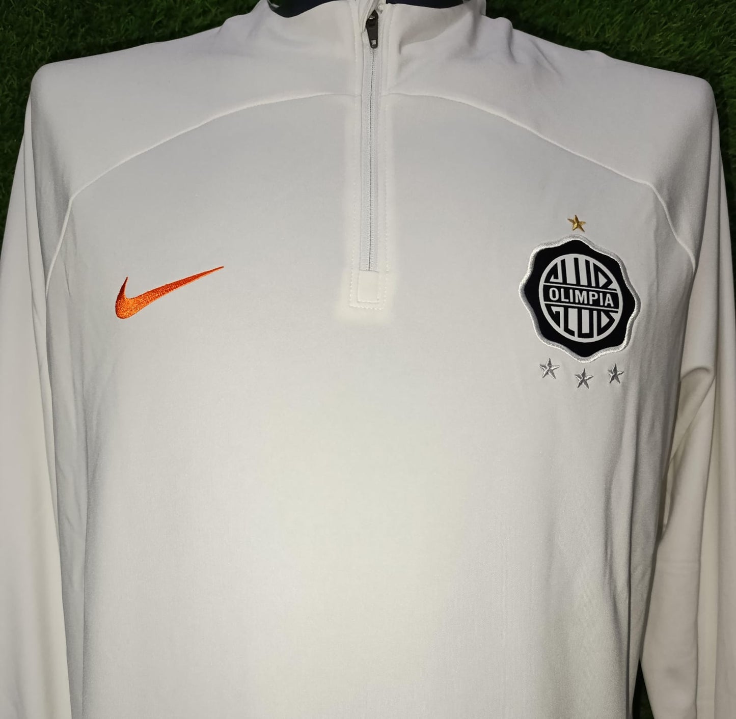 SUDADERA OLIMPIA DE PARAGUAY ENTRENAMIENTO MEDIO CIERRE