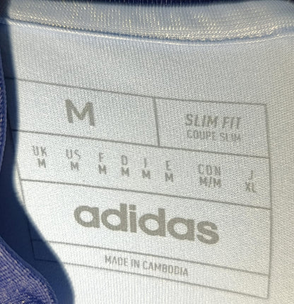 SUDADERA REAL MADRID ENTRENAMIENTO MEDIO CIERRE AZUL *DETALLE EN MANGA