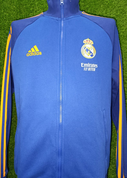 SUDADERA REAL MADRID PRE MATCH CIERRE COMPLETO