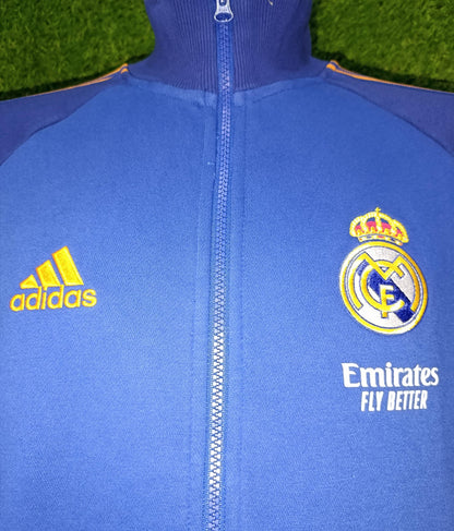 SUDADERA REAL MADRID PRE MATCH CIERRE COMPLETO