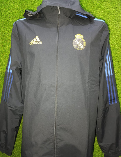 ROMPEVIENTOS REAL MADRID NEGRA 2022