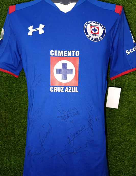JERSEY CRUZ AZUL UTILERIA #16 CHAVEZ FIRMADA