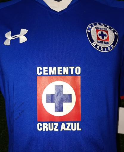 JERSEY CRUZ AZUL UTILERIA #16 CHAVEZ FIRMADA