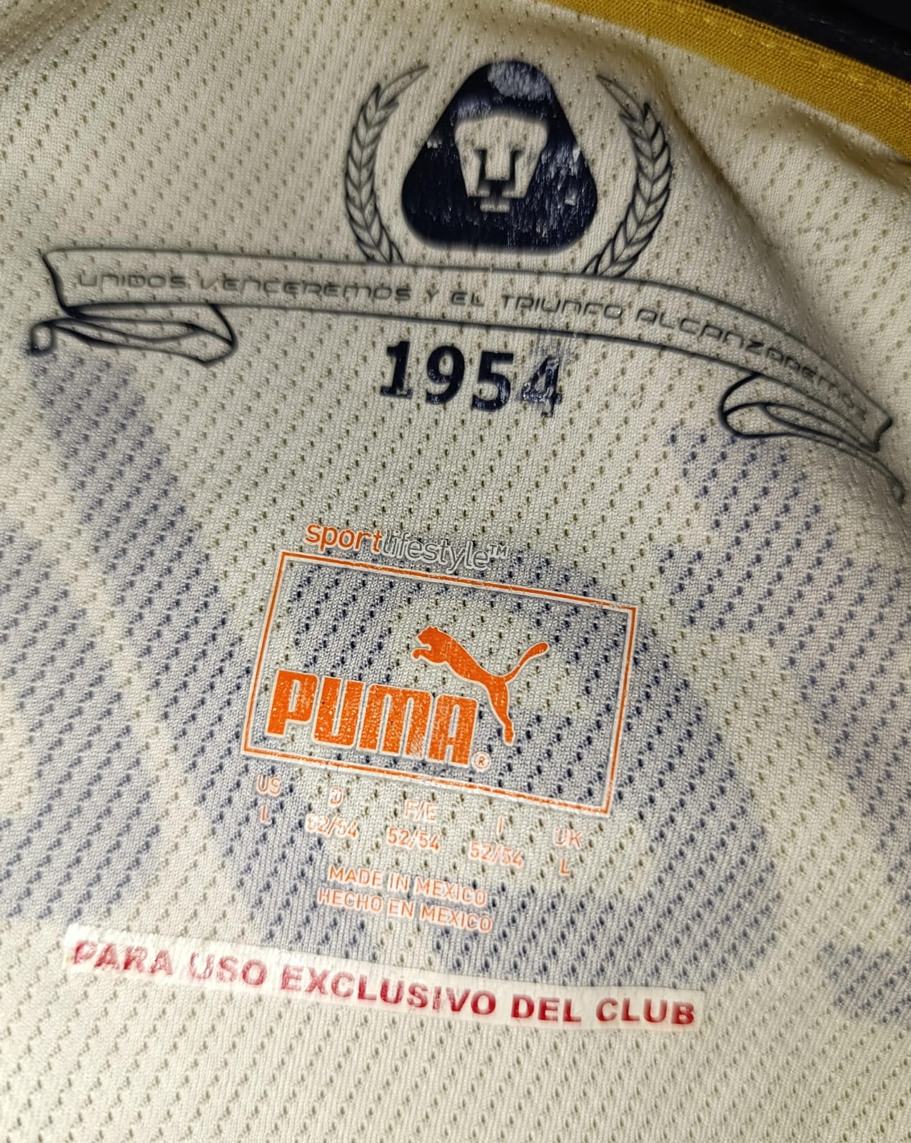 JERSEY PUMAS UTILERIA #33 ARIEL