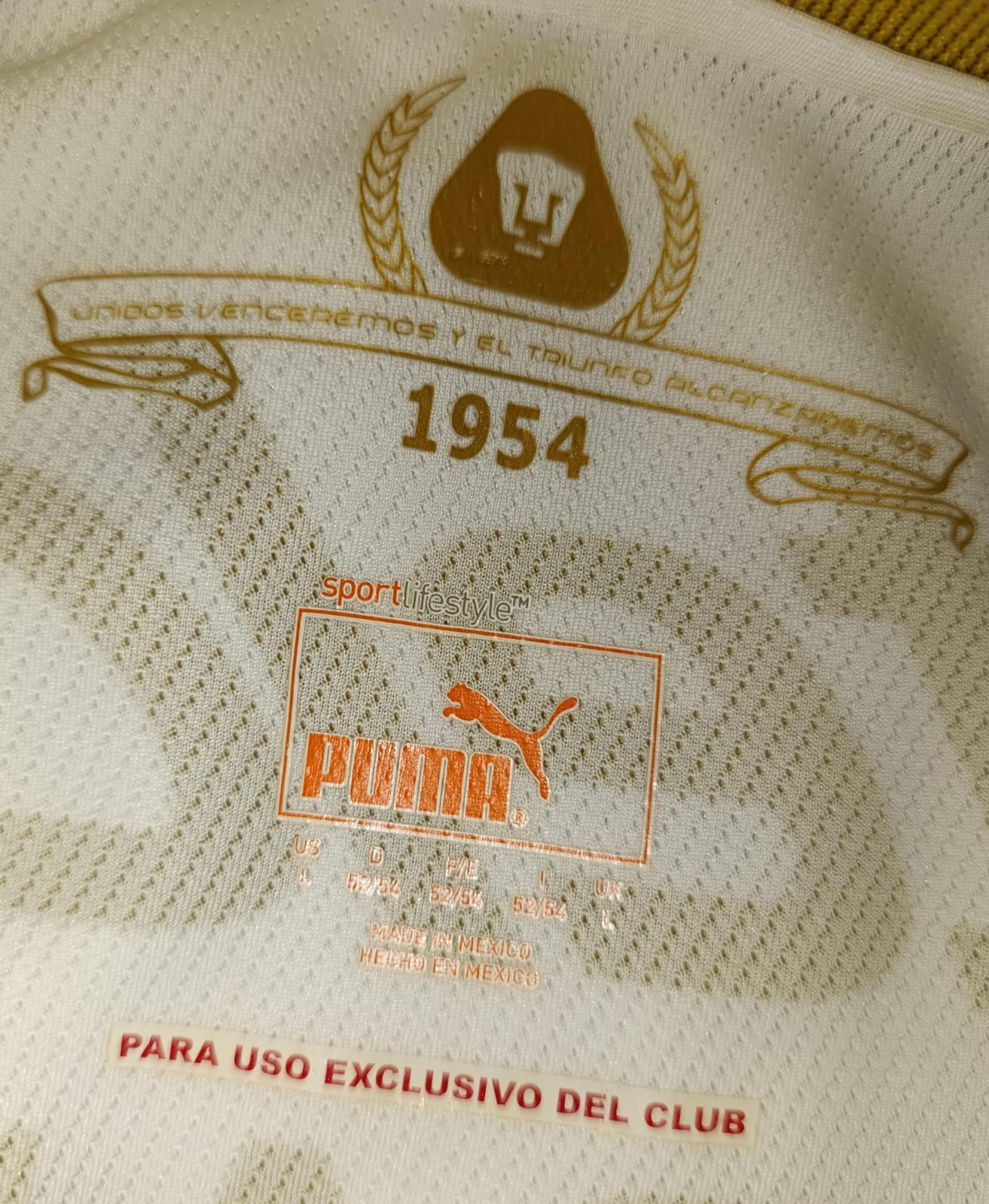 JERSEY PUMAS UTILERIA #10 BRAVO