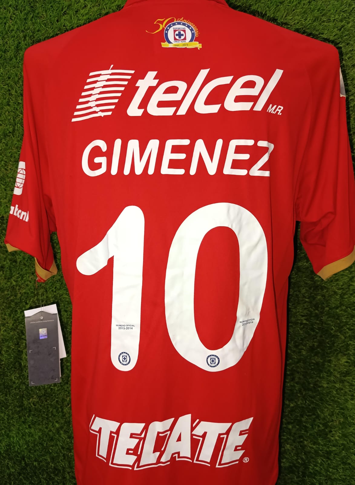 JERSEY CRUZ AZUL UTILERIA L #10 GIMENEZ