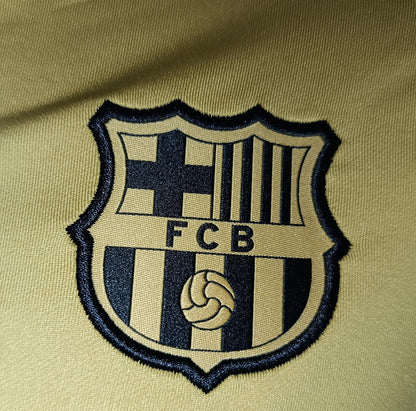 SUDADERA BARCELONA MEDIO CIERRE DORADA