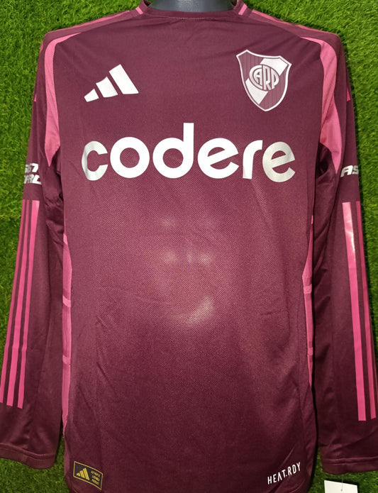 JERSEY RIVER PLATE VISITA VERSION JUGADOR MANGA LARGA