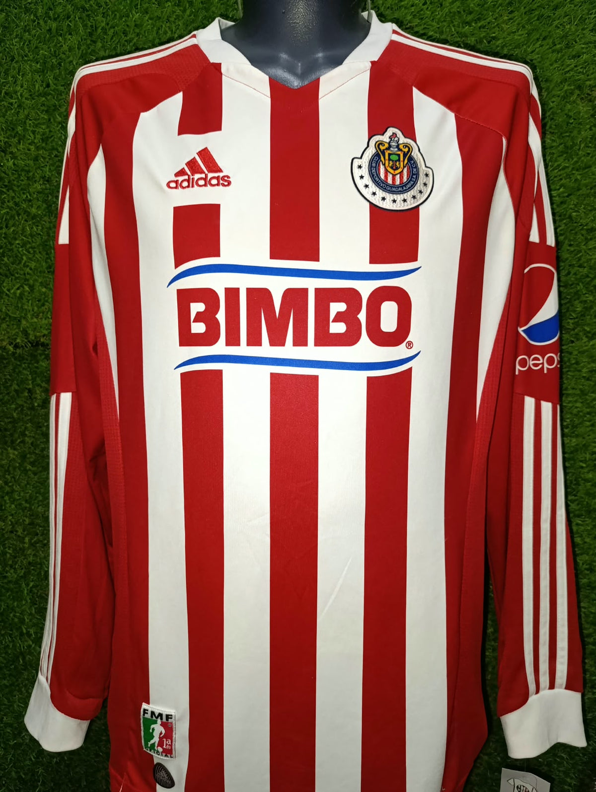JERSEY CHIVAS LOCAL MANGA LARGA 11/12 #10 VENADO (FIRMADA)