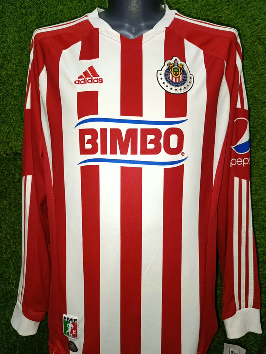 JERSEY CHIVAS LOCAL MANGA LARGA 11/12 #10 VENADO (FIRMADA)