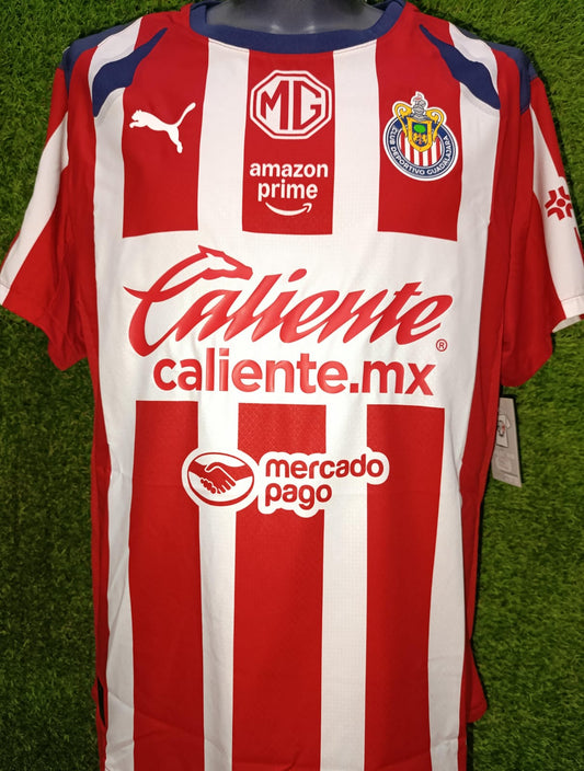 JERSEY CHIVAS 2026 LOCAL PARCHE Y NUMERACION OFICIAL #34 GONZALEZ